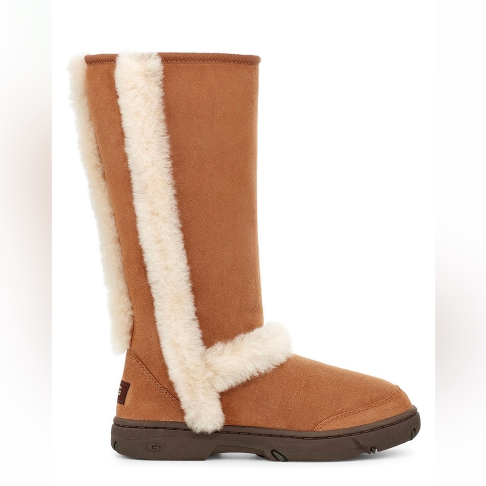 Women’s Sunburst suede & fur tall boot Uggs